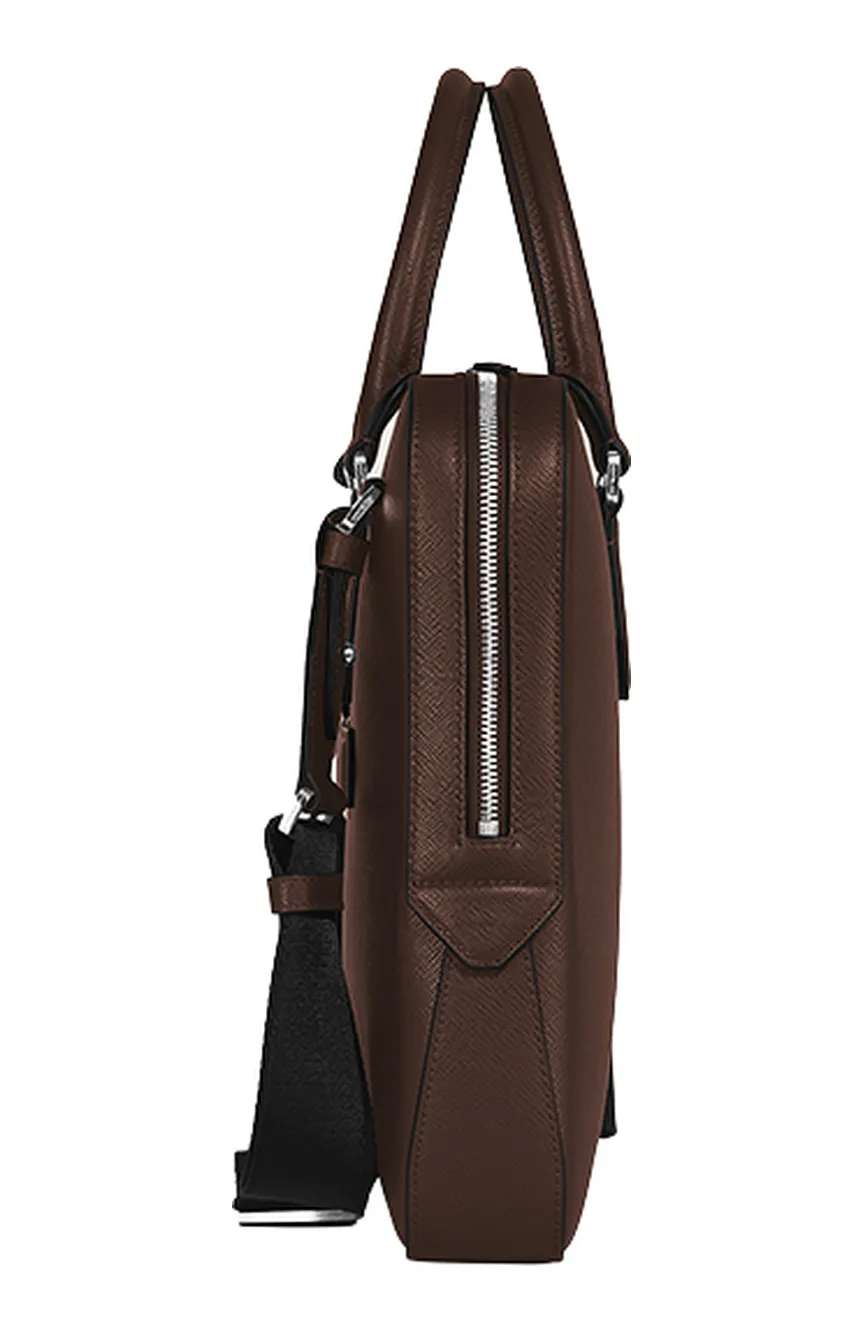 Montblanc Thin Briefcase In Sartorial Leather