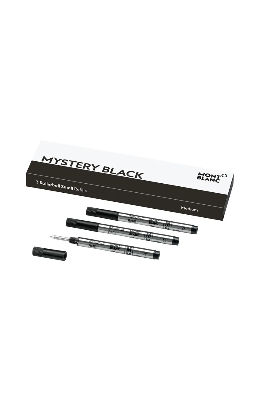 

Montblanc | 3 Rollerball Small Refills Medium Mystery Black