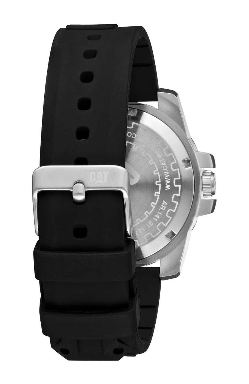 كات ساعة كوارتز بسوار سليكون للرجال