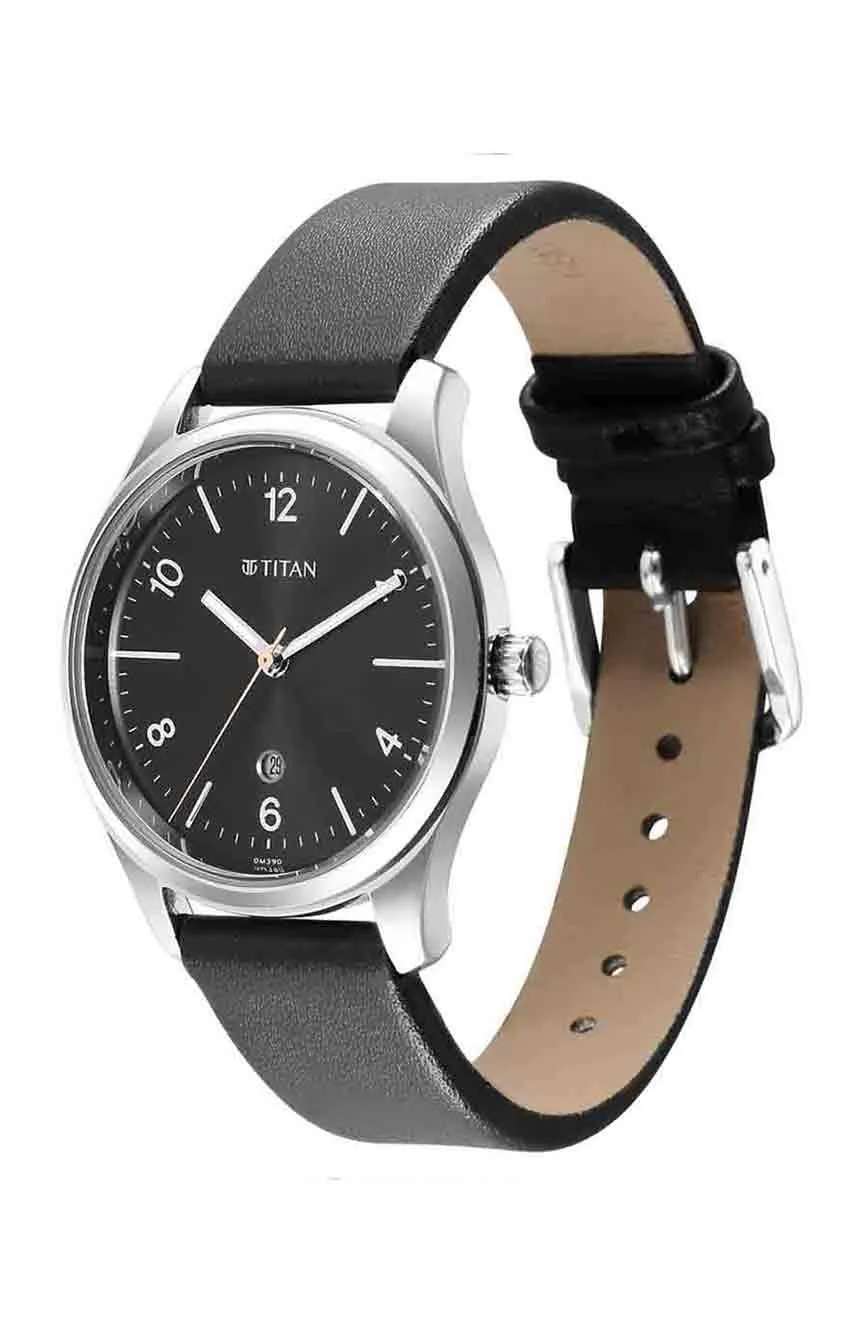 Titan Urban Anthracite Dial Analog Leather Strap watch for Women