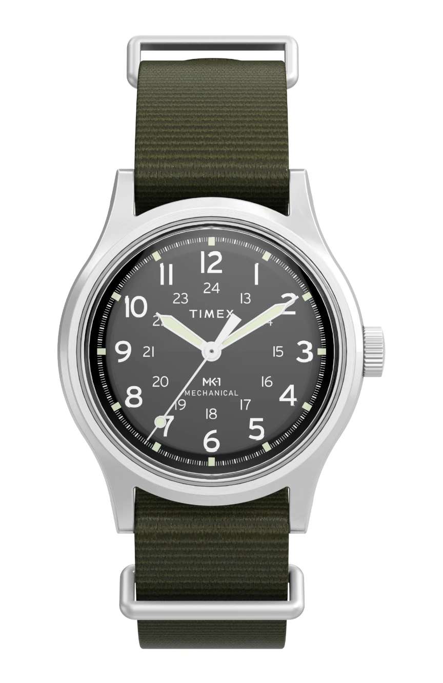 Timex MK1 Hand-Wound 36mm Fabric Strap Watch