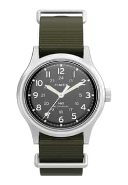 Timex MK1 Hand-Wound 36mm Fabric Strap Watch