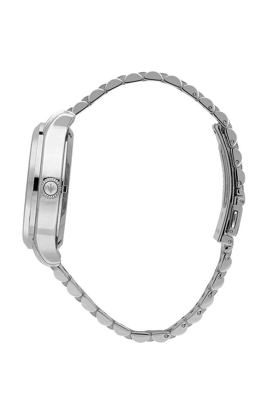 مازيراتي ساعة أنالوج بسوار ستانلس إستيل للرجال