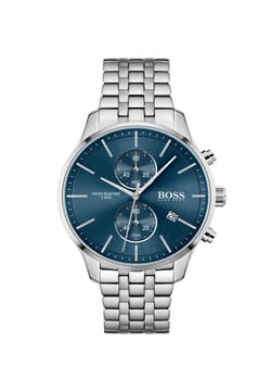 Boss ساعة يد رجالية بسوار ستانلس ستيل من بوص بتقنية الكوارتز - 1513839