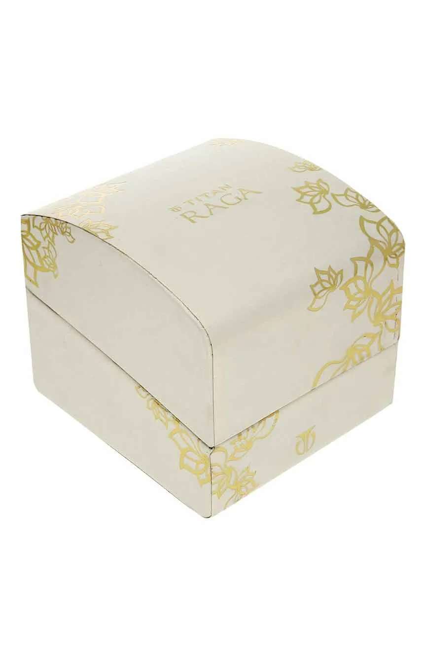 Titan Raga Viva Grey Dial Analog with Date Silver Metal Strap Watch for Women