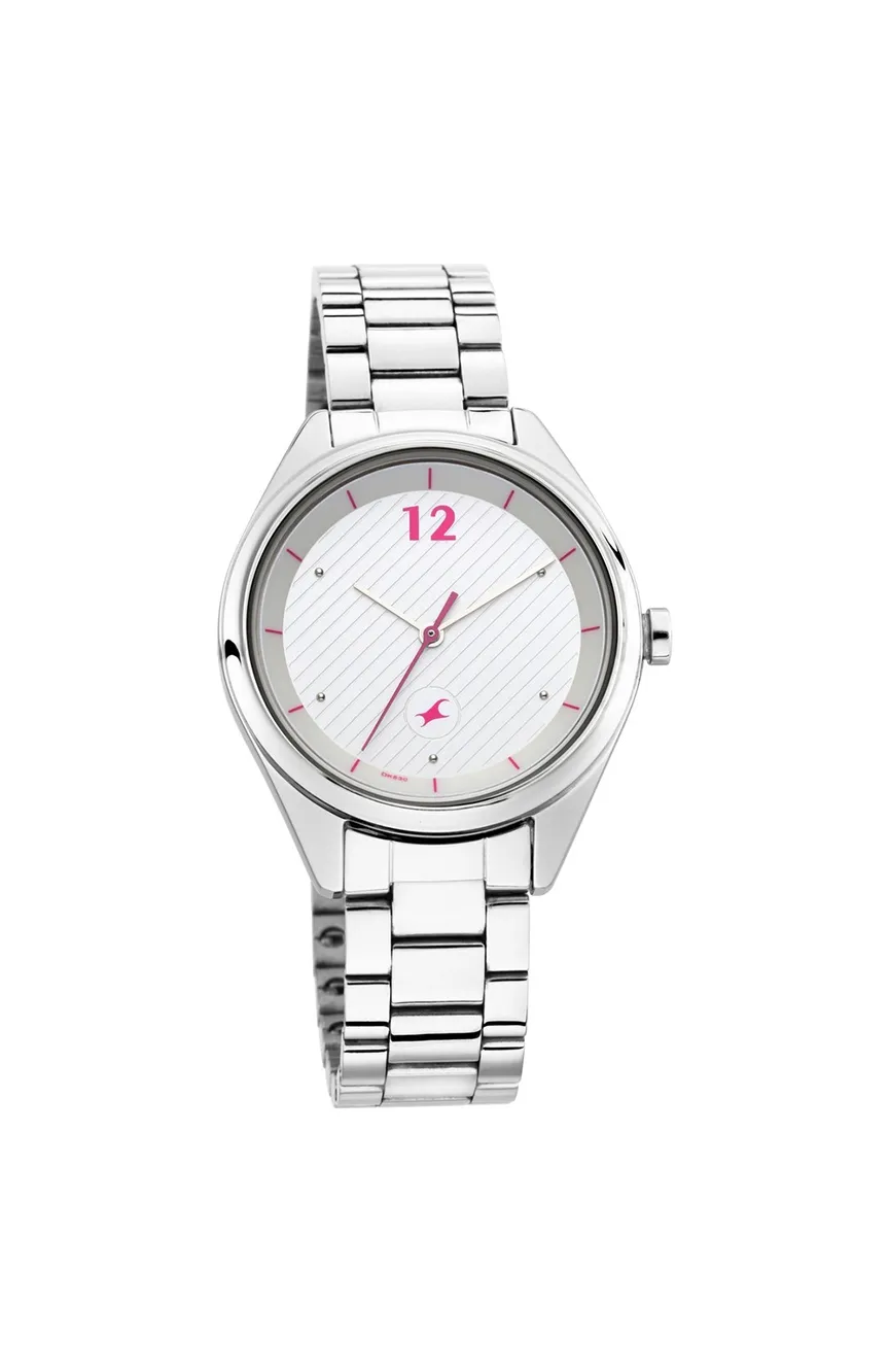 

Titan | Fastrack Quartz Analog Silver Dial Stainless Steel Strap Watch for Girls