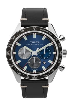 Timex Waterbury Traditional Chronograph 41mm Leather Strap Watch
