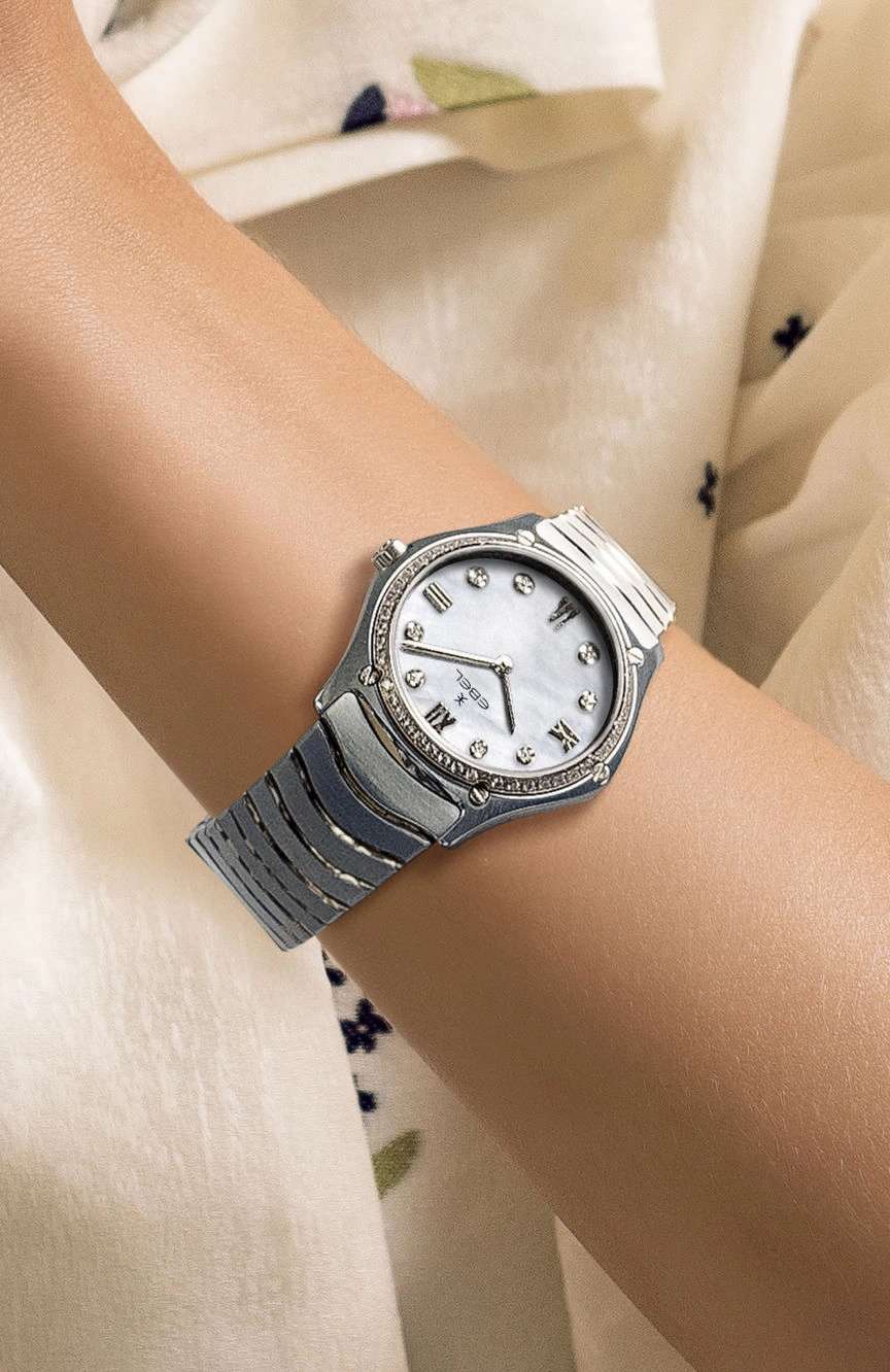 ايبل ساعة إيبل الرياضية الكلاسيكية مقاس 33 مم للنساء - موديل 1216647