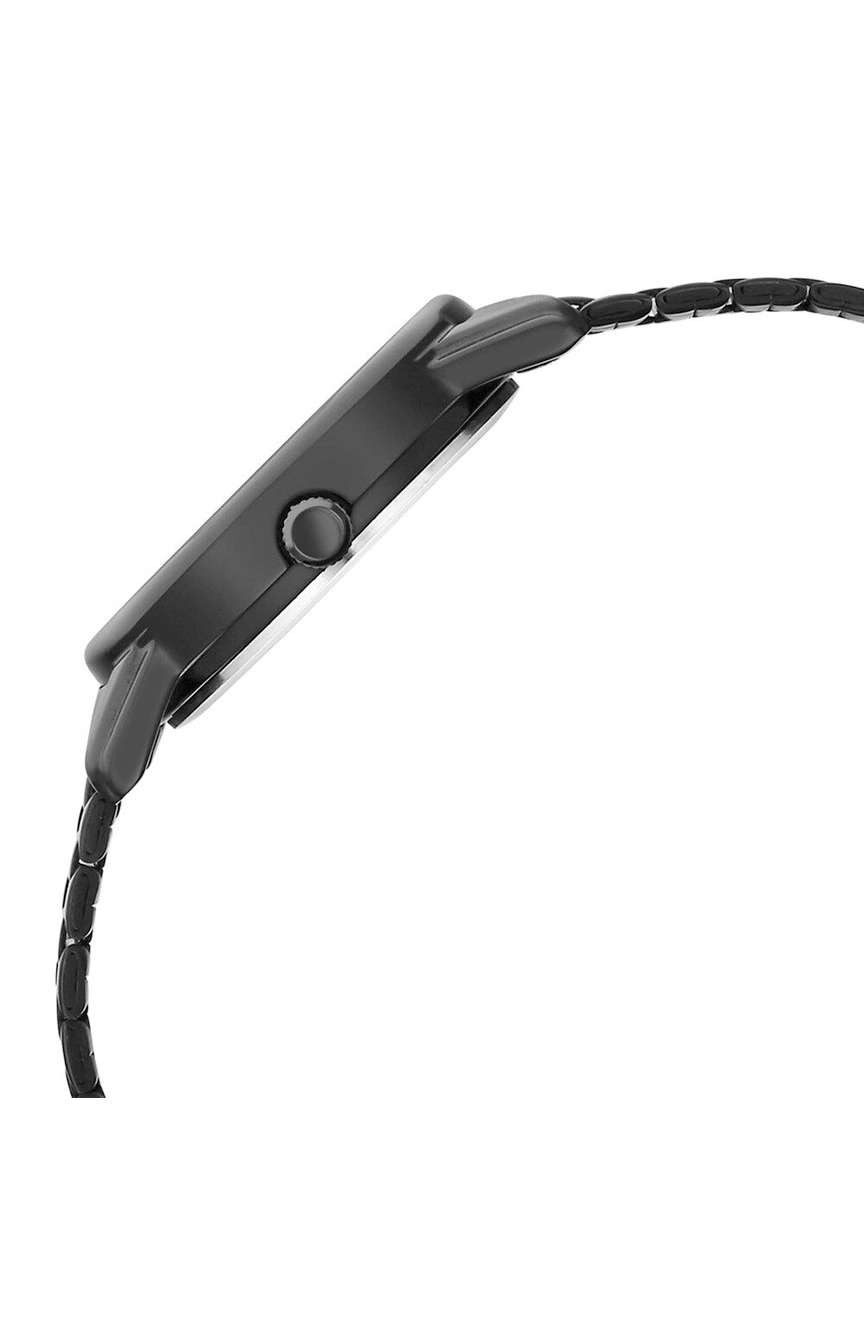 Titan Karishma Quartz Analog Purple Dial Black Stainless Steel Strap Watch For Women