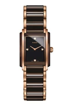 Rado ساعة يد نسائية انتجرال داياموندز بتقنية الكوارتز