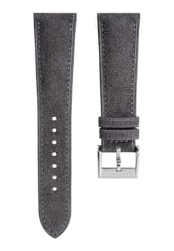 Delugs Leather - Dark Grey Alcantara Signature Strap