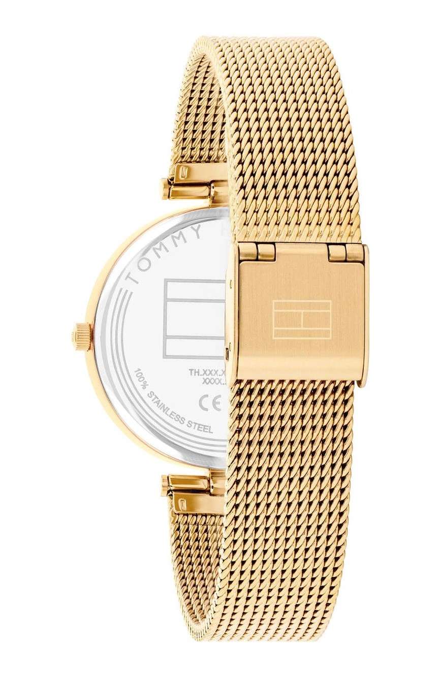 تومي هيلفجر ساعة إيلا مقاس 34 مم بسوار ستانلس إستيل من تومي هيلفيغر للنساء