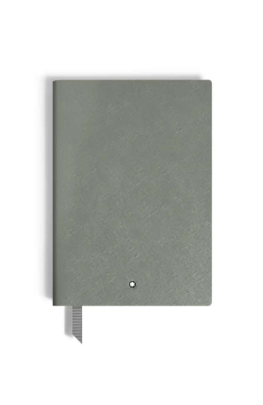 Montblanc Notebook Medium Saffiano Leather Medium Grey Lined Pages