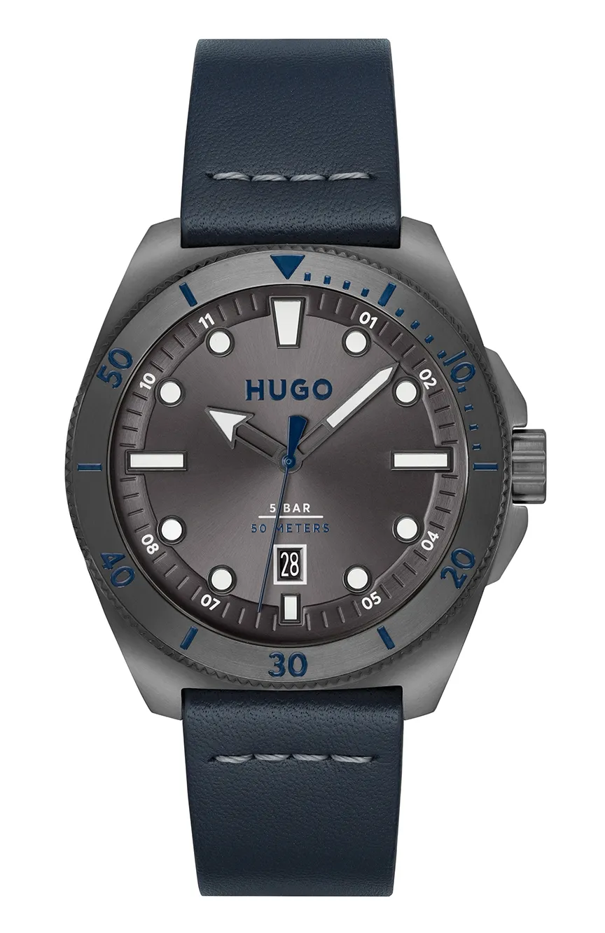 

Hugo | men HUGO MENS QUARTZ LEATHER WATCH - 1530302