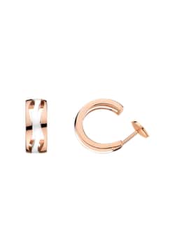 OMEGA أقراط من الذهب الأحمر عيار 18 قيراط والسيراميك