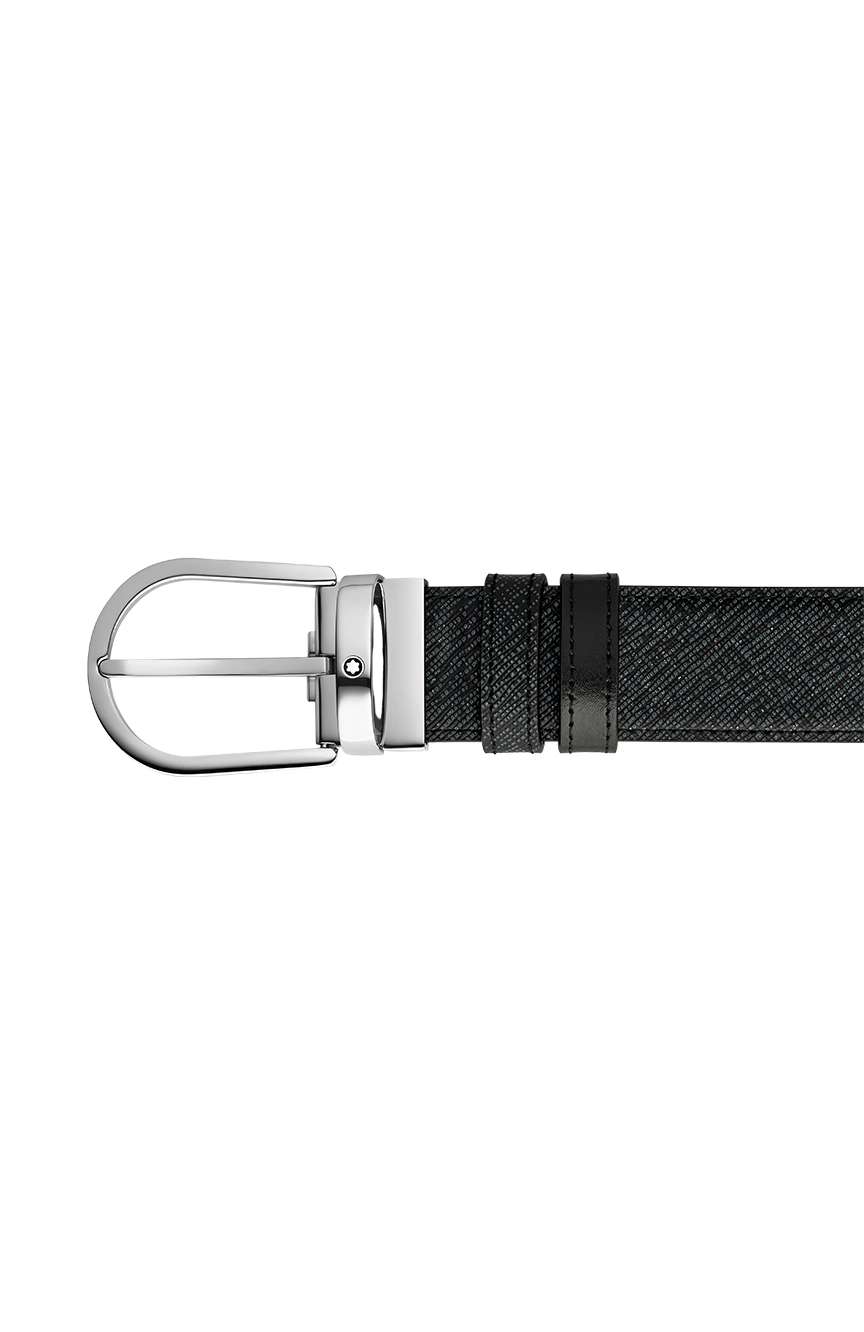 Montblanc Horseshoe 35 mm Reversible Belt in Sartorial Leather