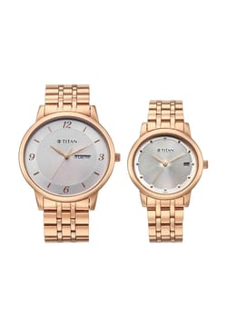 Titan Analog with Date Watch for Couple