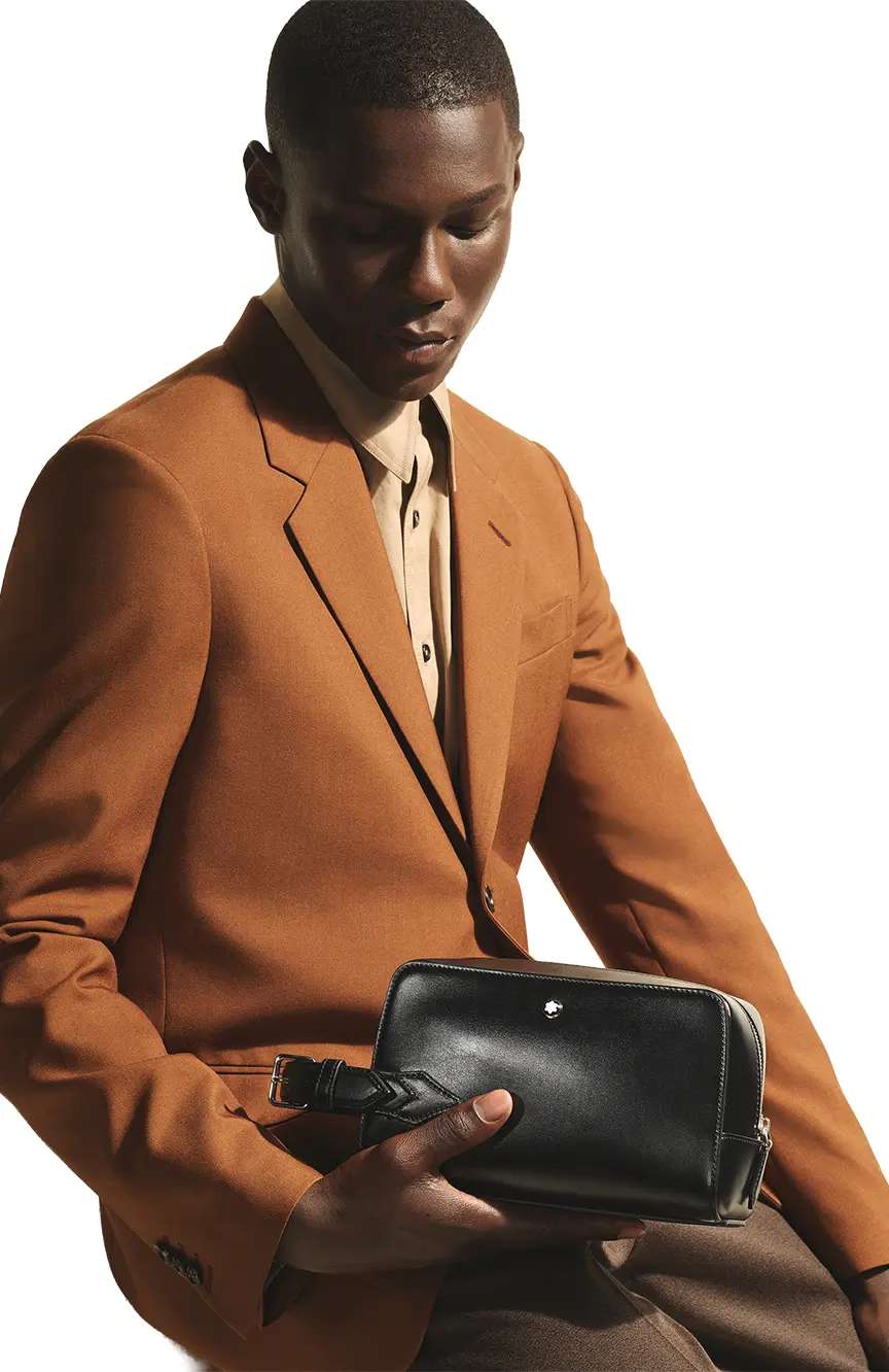 Montblanc Wash Bag in Meisterstuck Leather