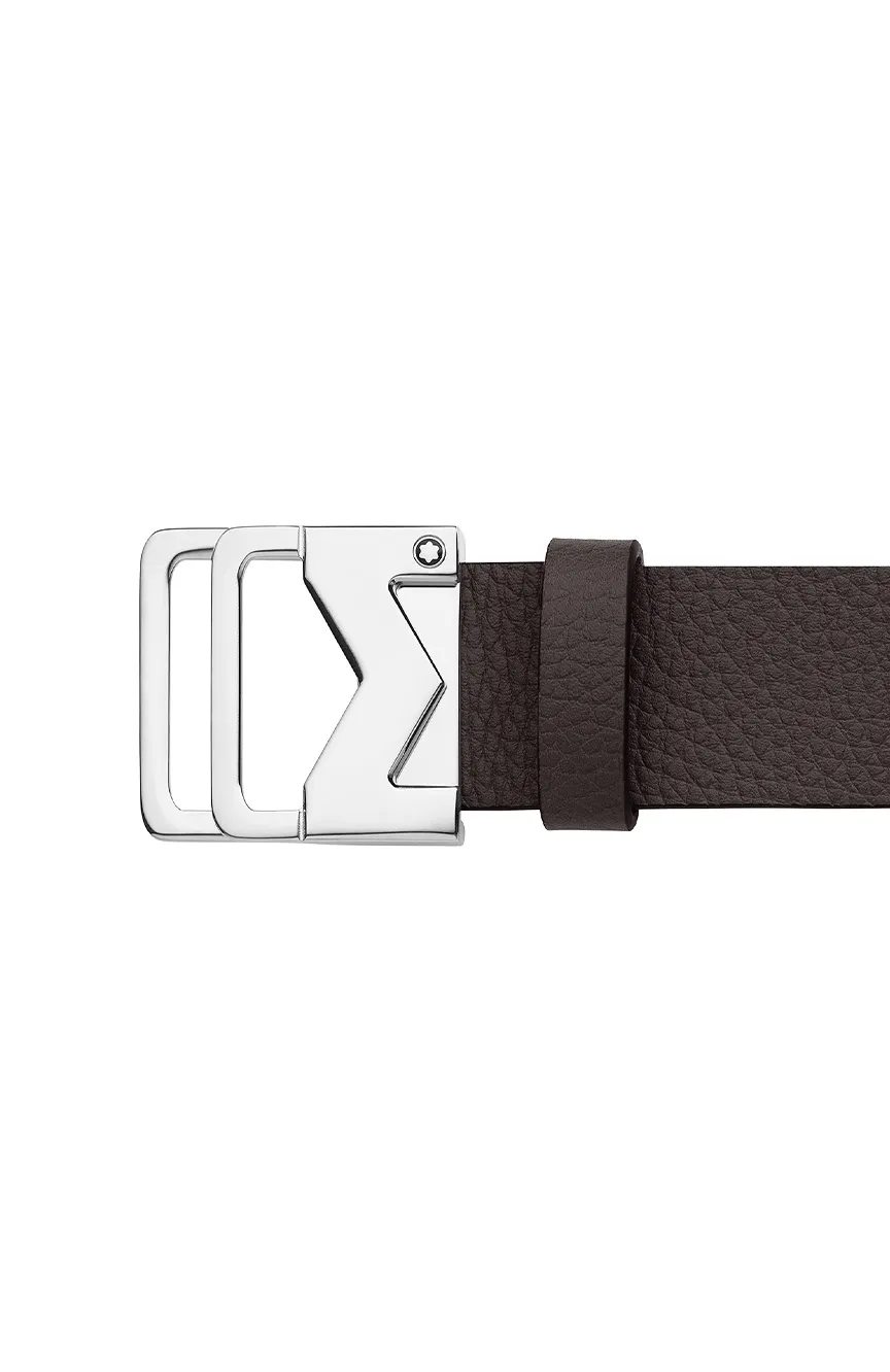 

Montblanc | Belt-MDoubleRingShPallEbGrLea35mm