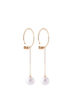 Madreperla أقراط بسلسلة وحلقات