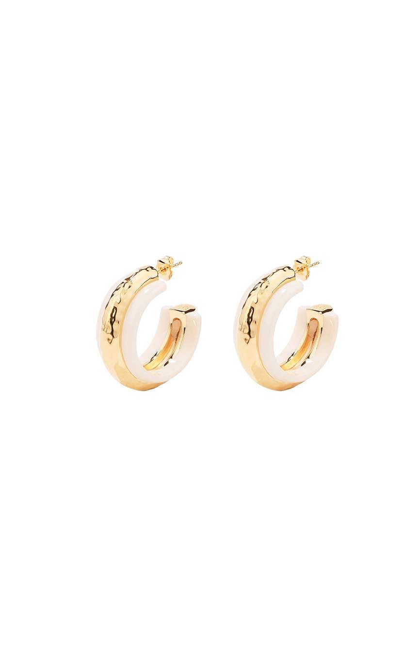 Aurelie Bidermann Nazca Ivory Hoop Earrings