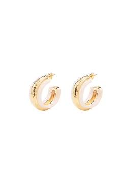 Aurelie Bidermann Nazca Ivory Hoop Earrings