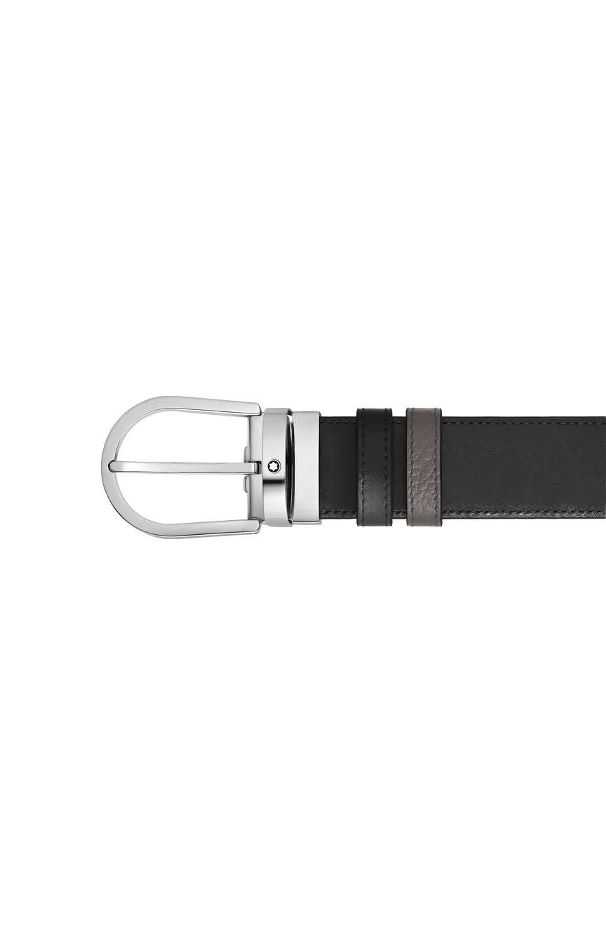 Montblanc Horseshoe 35 mm Reversible Belt in Grain Leather