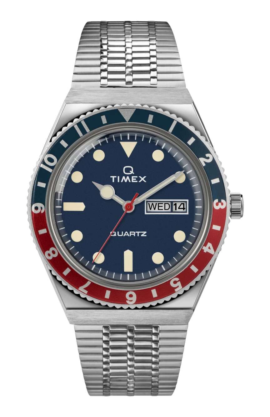 Timex Q 1979 Reissue 38mm Stainless Steel Bracelet Watch