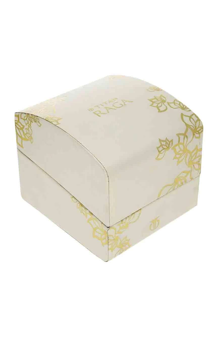 Titan Raga Viva White Dial Analog with Date Metal Strap watch for Women