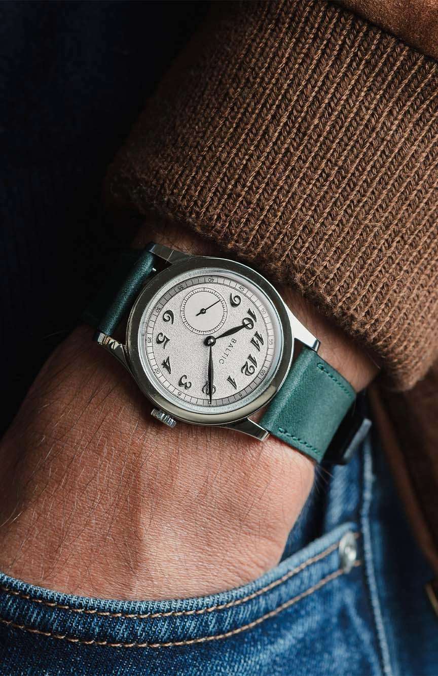Baltic MR Classic - Silver - Stitched Green