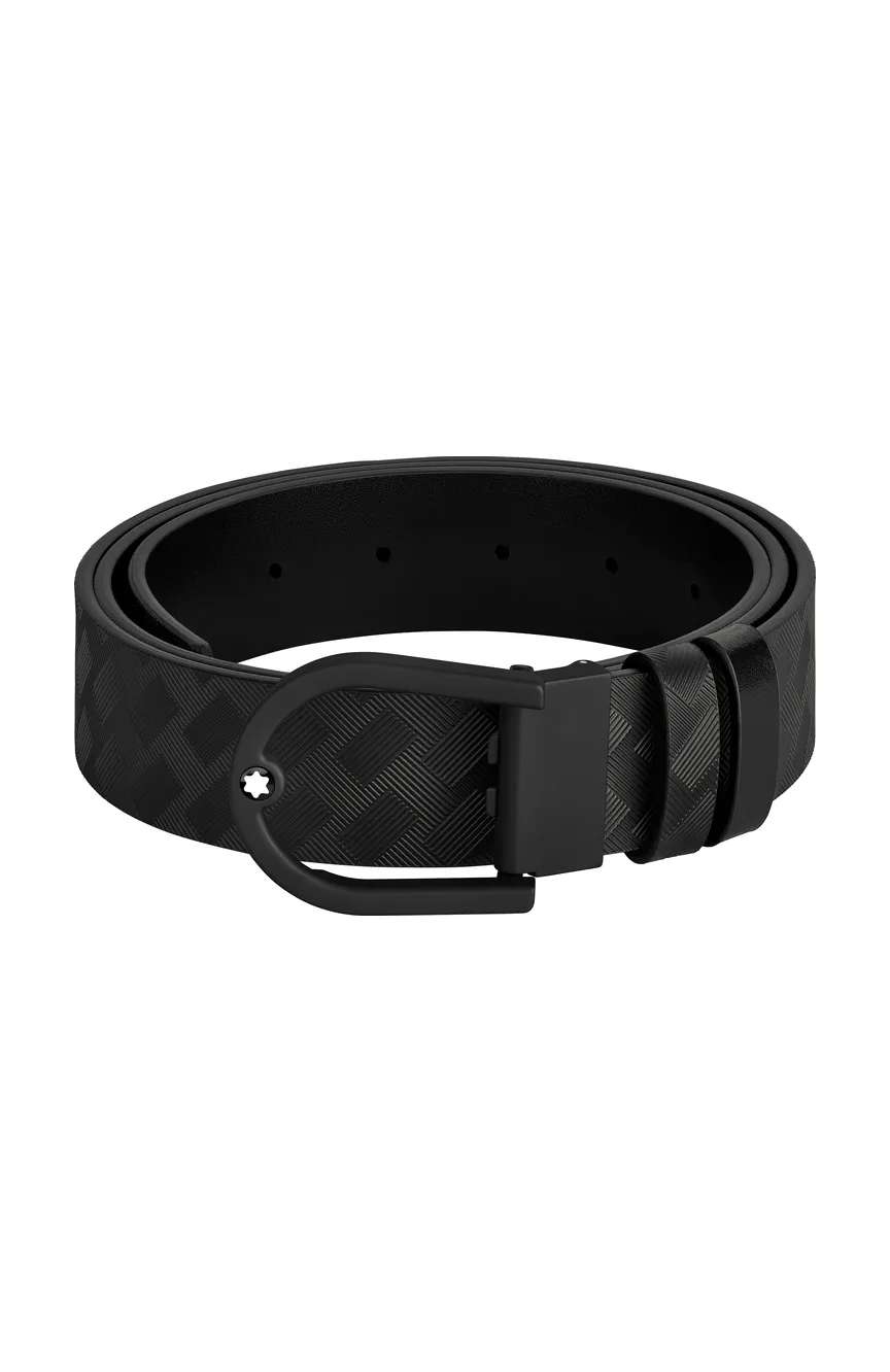 Montblanc Horseshoe 35 mm Reversible Belt in Extreme Leather