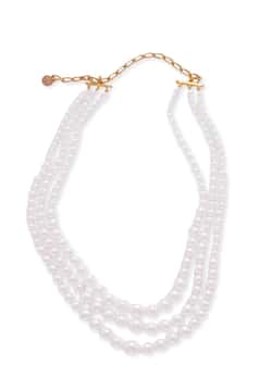 Madreperla Long 3 strand Pearl necklace