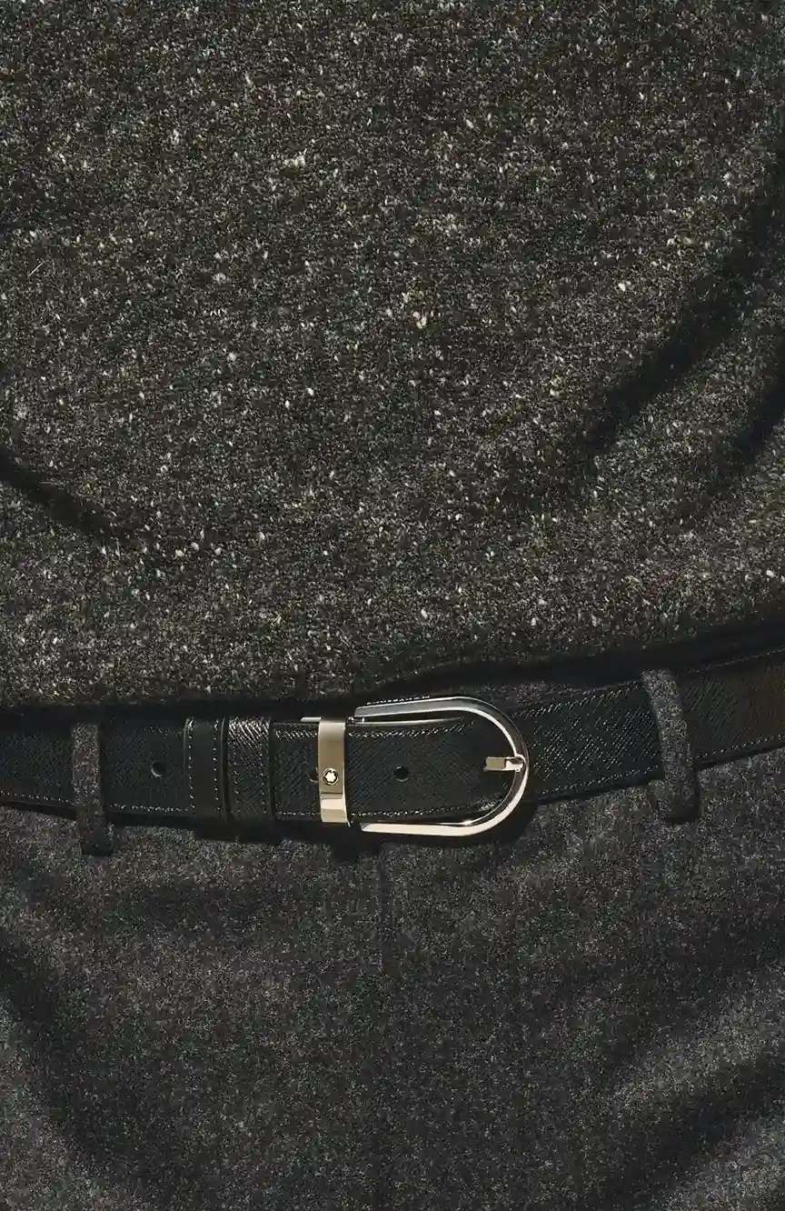 Montblanc Horseshoe 30 mm Reversible Belt in Sartorial Leather