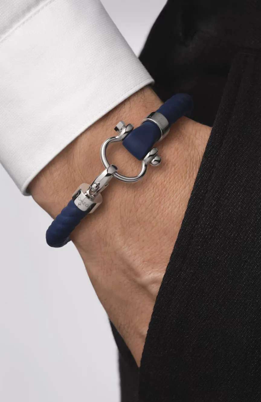 OMEGA BRACELET RUBBER STAINLESS STEEL