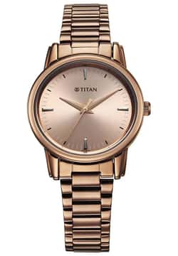Titan Karishma Quartz Analog Brown Dial Brown Stainless Steel Strap Watch For Women