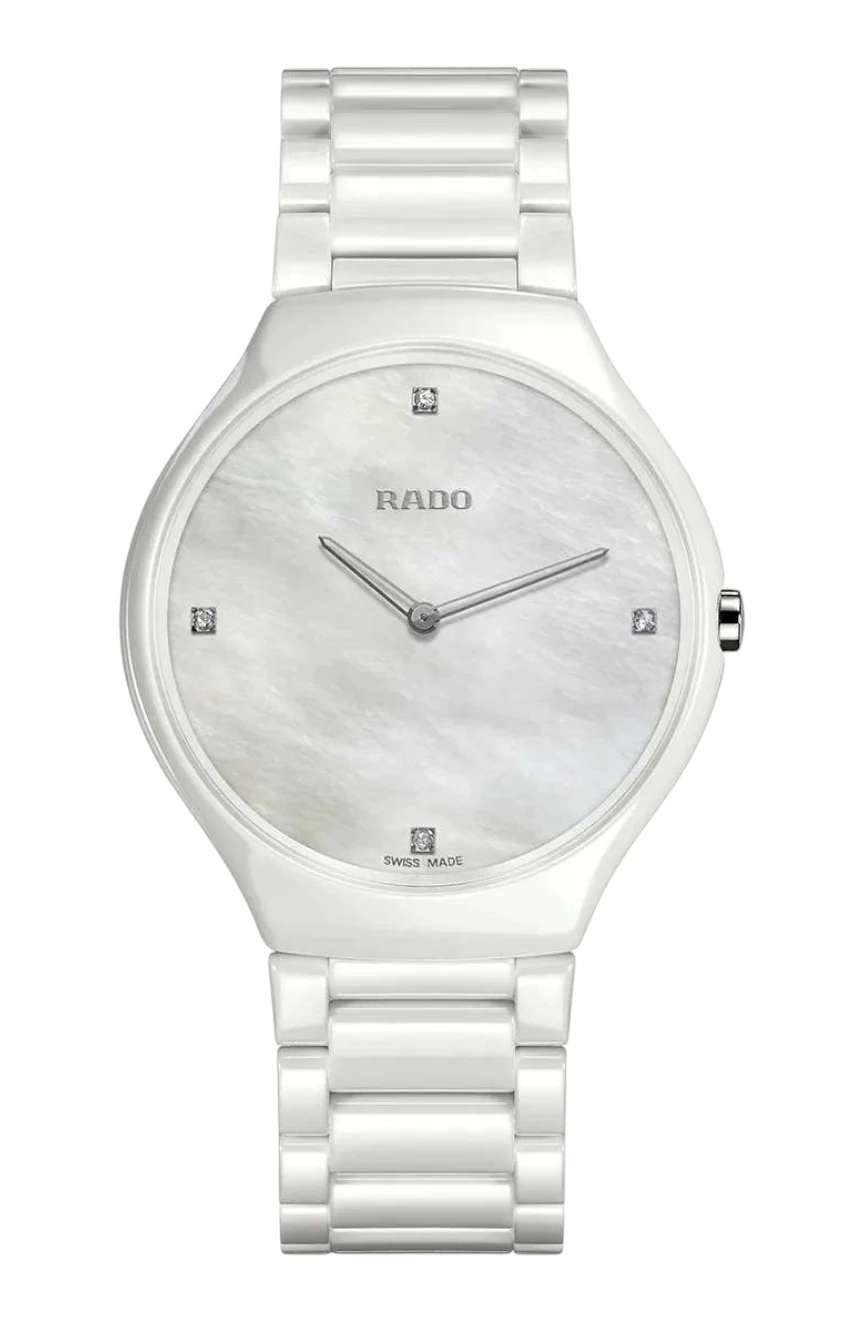 Rado Unisex's True Thinline Quartz Diamonds
