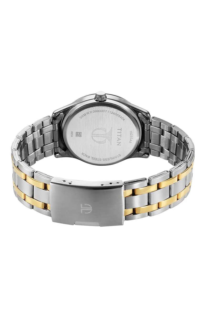 تيتان Karishma Two-Toned Watch with Silver Dial for Men