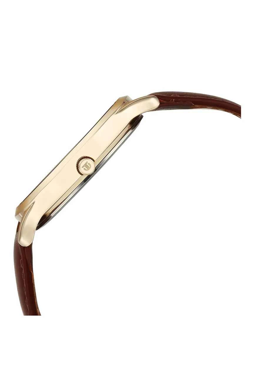 تيتان ساعة تيتان يين آند يانج بميناء أحمر وسوار جلدي للرجال