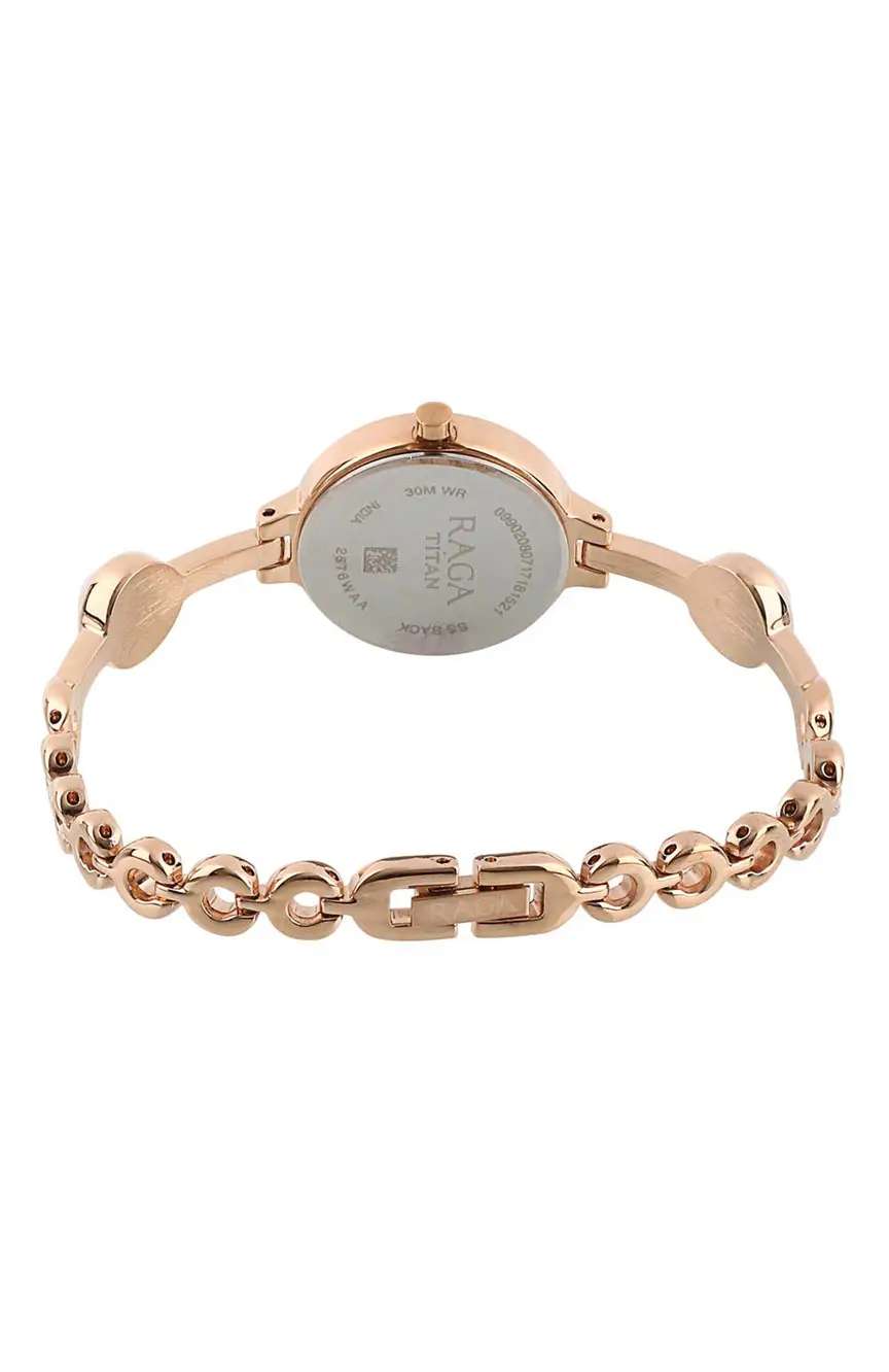 تيتان Quartz Analog Grey Dial Metal Strap Watch for Women