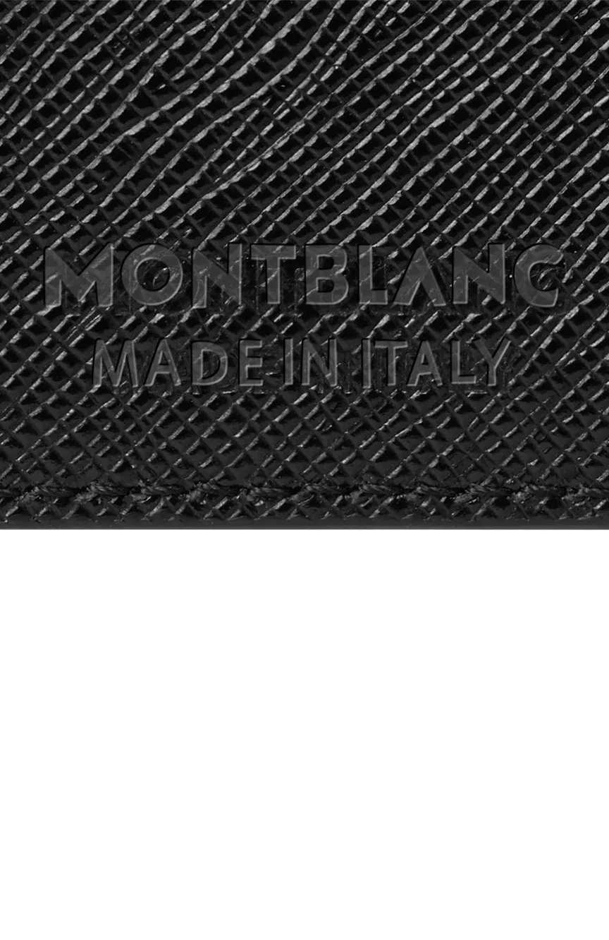 مون بلان محفظة مون بلان سارتوريال تَسَع ل 6 بطاقات مع مشبك للنقود