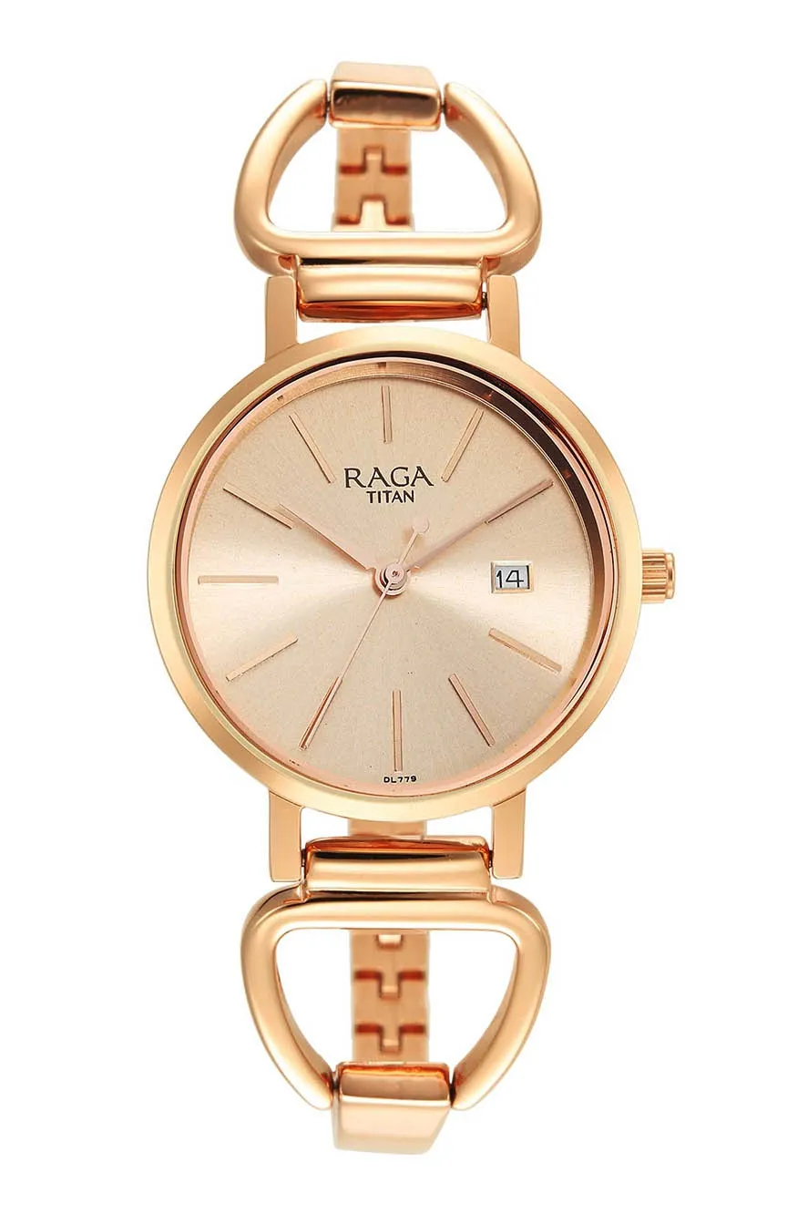 

Titan | Titan Rose Gold Dial Quartz Analog with Date Watch for Women