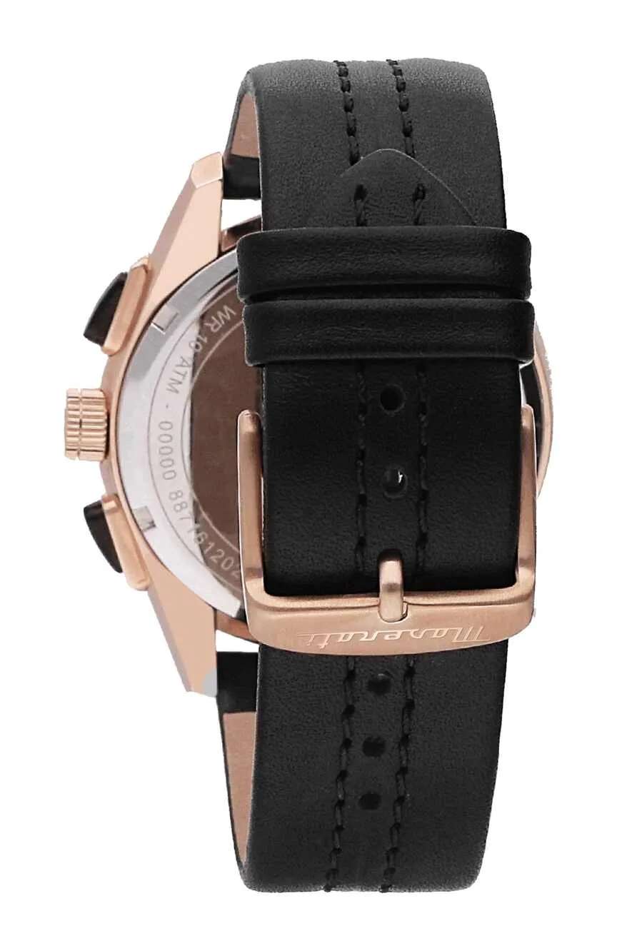 MASERATI Men Leather Quartz Watch