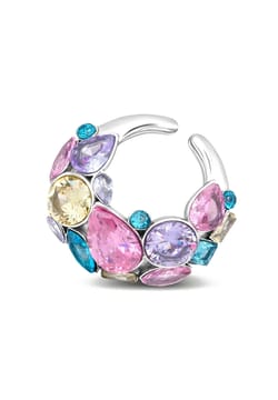 YParis Dahlia Silver Earcuff