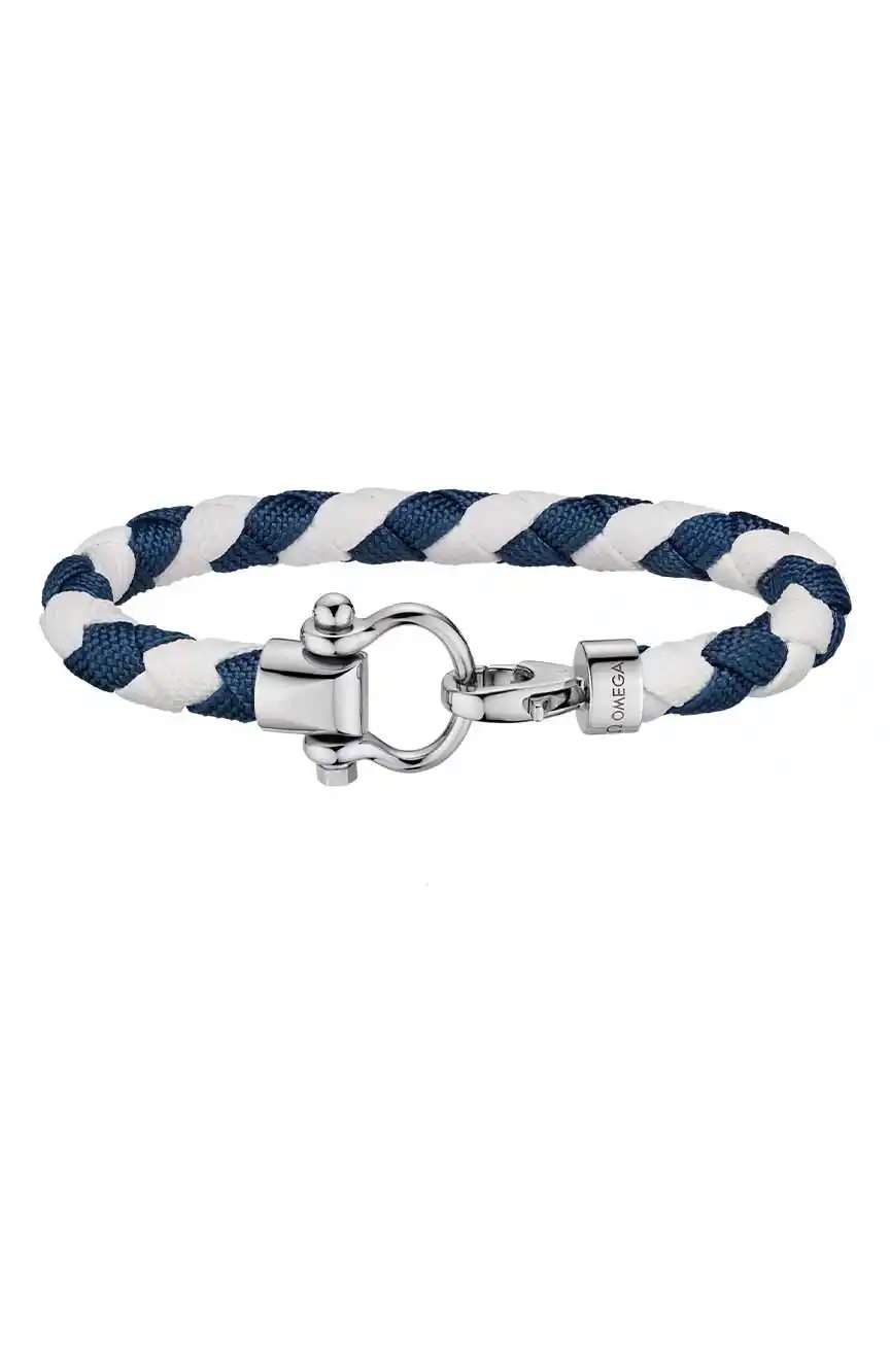 أوميغا سوار نايلون بمشبك ستانلس ستيل