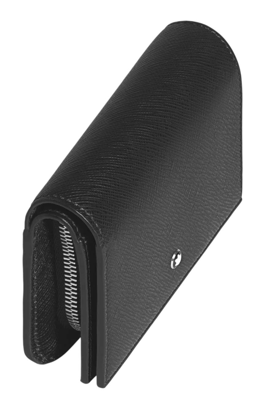 Montblanc Compact Wallet 6cc with Zip in Sartorial Leather