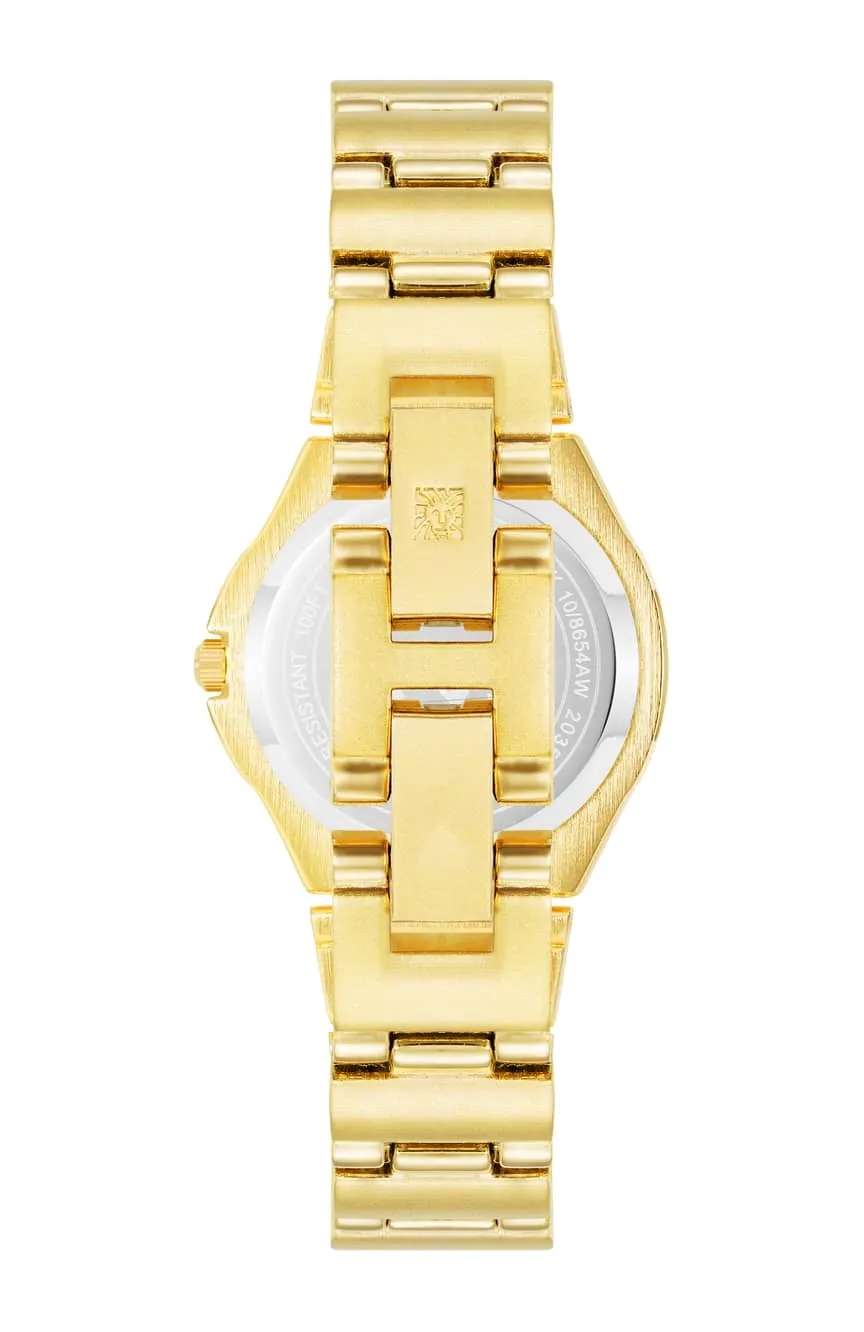 آن كلاين ساعة انالوج بسوار معدني للنساء