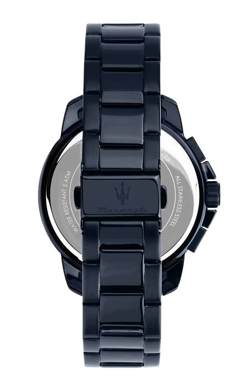 مازيراتي ساعة كوارتز بسوار ستانلس إستيل للرجال