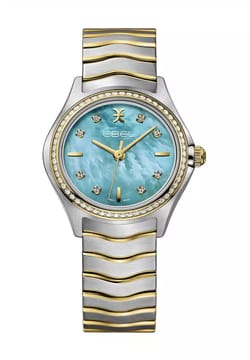 Ebel ساعة يد نسائية مصنوعة من الفولاذ بتقنية الكوارتز