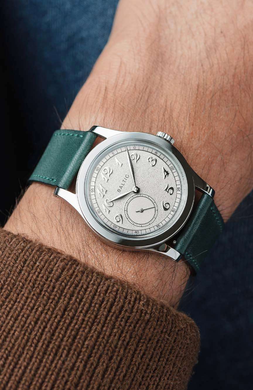 Baltic MR Classic - Silver - Stitched Green