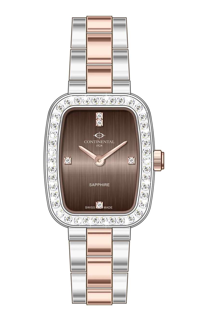 Continental Ladies Silver Rose Gold Stainless Steel watch